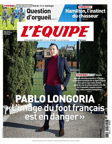 L’equipe du Mardi 7 Décembre 2021