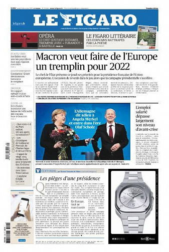 Le Figaro du Jeudi 9 Décembre 2021
