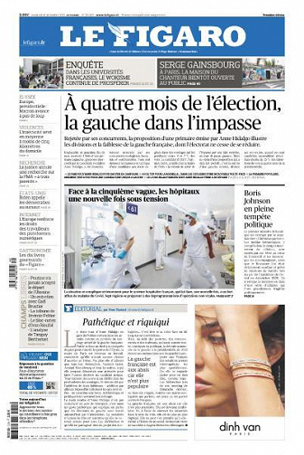 Le Figaro du Vendredi 10 Décembre 2021