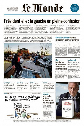 Le Monde du Mardi 14 Décembre 2021