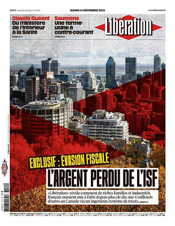 Libération du Mardi 14 Décembre 2021