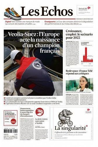 Les Echos du Mercredi 15 Décembre 2021