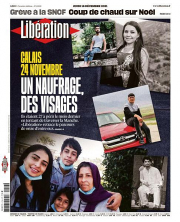 Libération du Jeudi 16 Décembre 2021