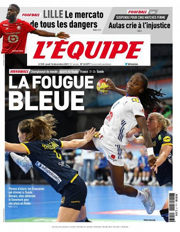 L’equipe du Jeudi 16 Décembre 2021