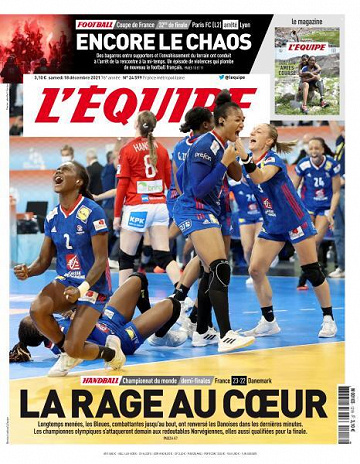 L’equipe du Samedi 18 Décembre 2021