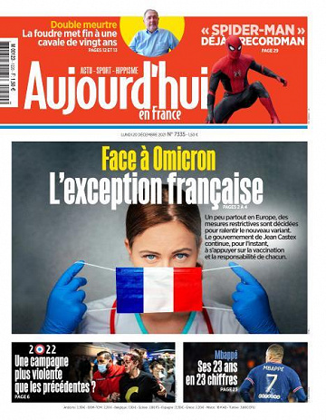 Aujourd’hui en France - 20 Décembre 2021
