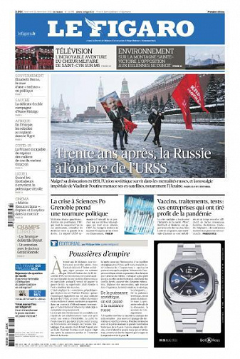 Le Figaro du Mercredi 22 Décembre 2021