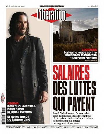 Libération du Mercredi 22 Décembre 2021