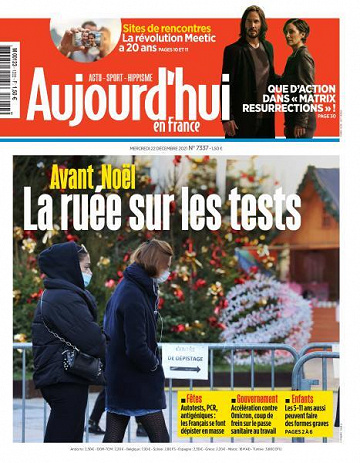 Aujourd’hui en France - 22 Décembre 2021