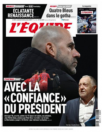 L’equipe du Vendredi 24 Décembre 2021