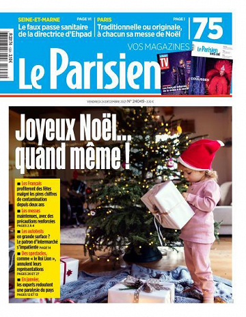 Le Parisien du Vendredi 24 Décembre 2021