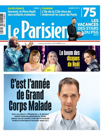 Le Parisien du Samedi 25 Décembre 2021