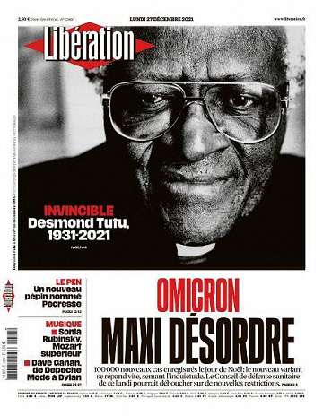 Libération du Lundi 27 Décembre 2021