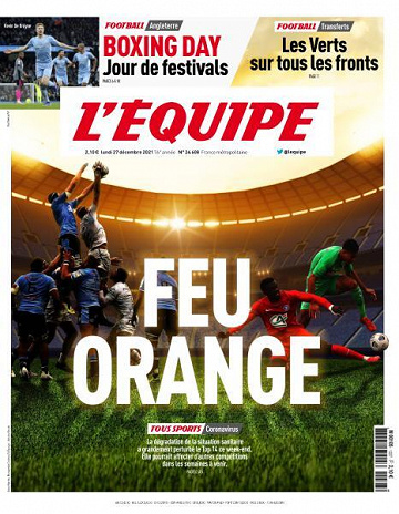 L’equipe du Lundi 27 Décembre 2021