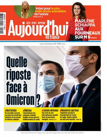 Aujourd’hui en France - 27 Décembre 2021