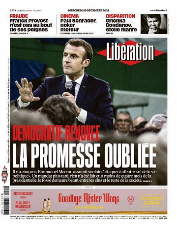 Libération du Mercredi 29 Décembre 2021