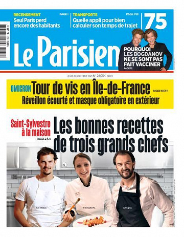 Le Parisien du Jeudi 30 Décembre 2021