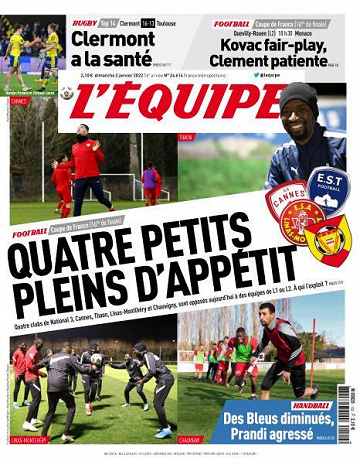 L’equipe du Dimanche 2 Janvier 2022