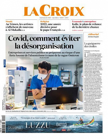 La Croix - 3 Janvier 2022