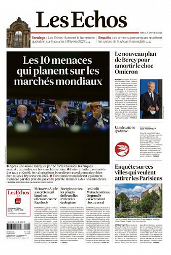Les Echos du Mardi 4 Janvier 2022