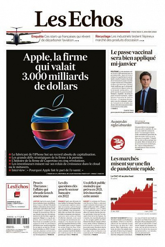Les Echos du Mercredi 5 Janvier 2022