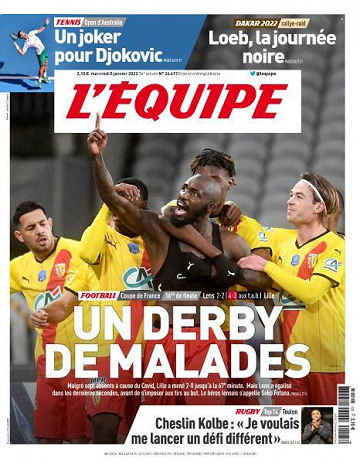 L’equipe du Mercredi 5 Janvier 2022