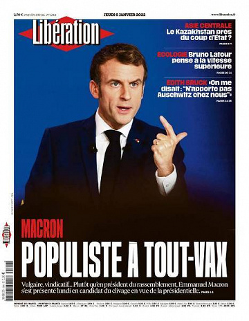 Libération du Jeudi 6 Janvier 2022