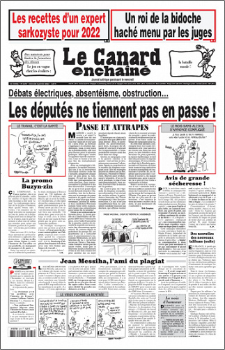 Le Canard Enchaine N°5278 Du Mercredi 5 Janvier 2022