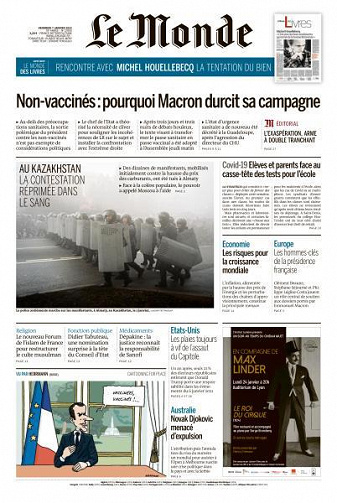 Le Monde du Vendredi 7 Janvier 2022