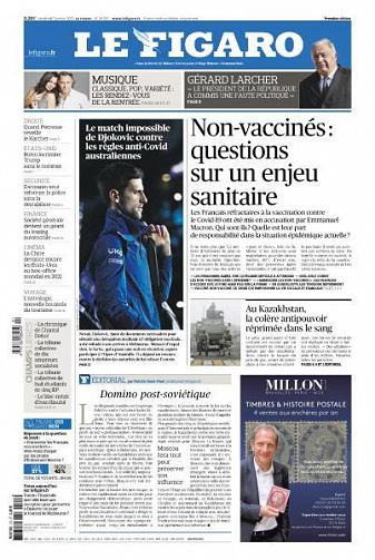 Le Figaro du Vendredi 7 Janvier 2022
