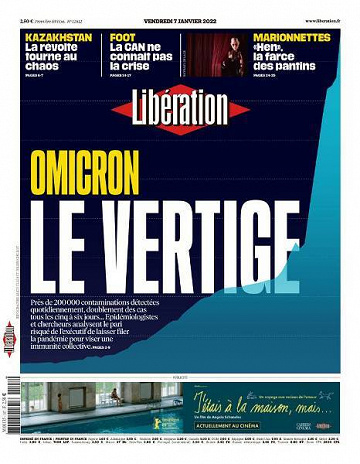 Libération du Vendredi 7 Janvier 2022