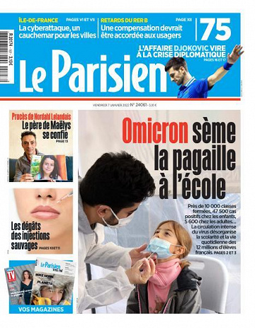 Le Parisien du Vendredi 7 Janvier 2022