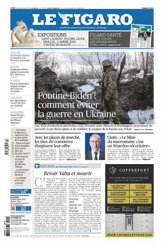 Le Figaro du Lundi 10 Janvier 2022