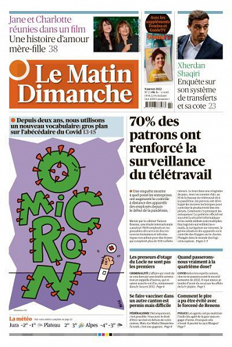 Le Matin Dimanche - 9 Janvier 2022
