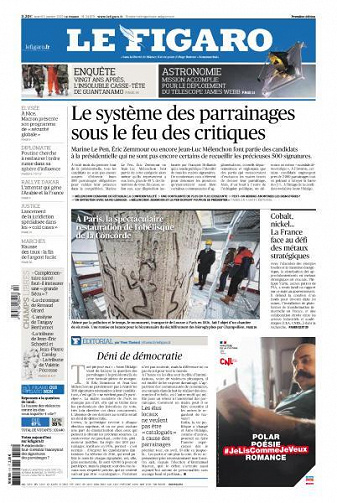 Le Figaro du Mardi 11 Janvier 2022