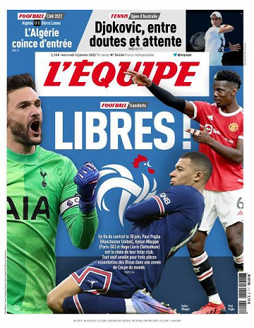 L’equipe du Mercredi 12 Janvier 2022