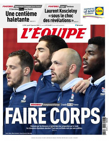 L’equipe du Jeudi 13 Janvier 2022