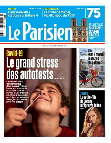 Le Parisien du Jeudi 13 Janvier 2022