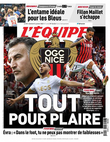 L’equipe du Vendredi 14 Janvier 2022
