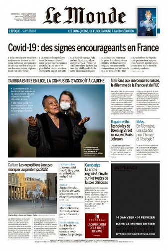 Le Monde du Dimanche 16 et Lundi 17 Janvier 2022