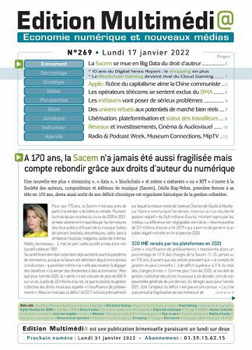 Édition Multimédia - 17 Janvier 2022