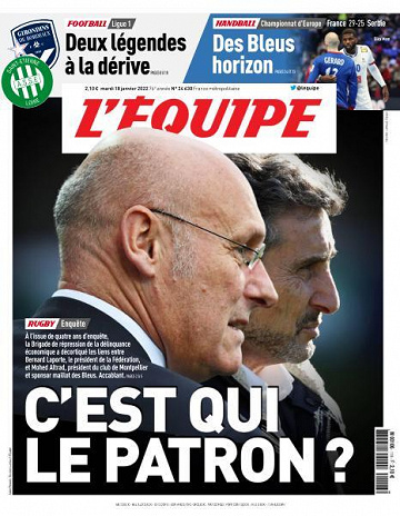 L’equipe du Mardi 18 Janvier 2022