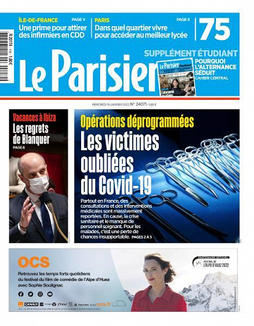 Le Parisien du Mercredi 19 Janvier 2022