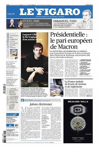 Le Figaro du Jeudi 20 Janvier 2022