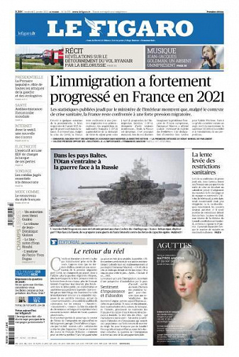 Le Figaro du Vendredi 21 Janvier 2022