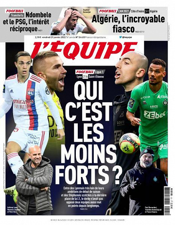 L’equipe du Vendredi 21 Janvier 2022