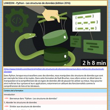 LINKEDIN - Python et les structures de données