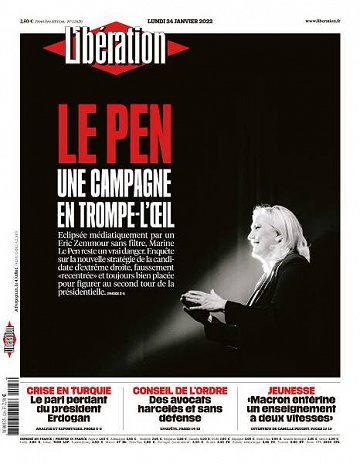 Libération du Lundi 24 Janvier 2022