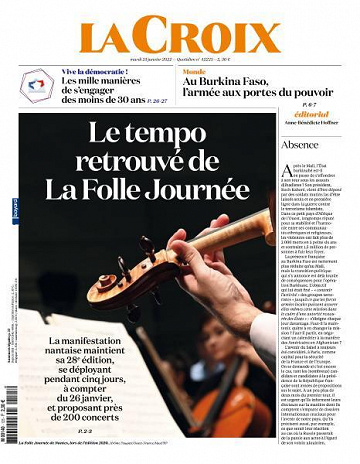 La Croix - 25 Janvier 2022