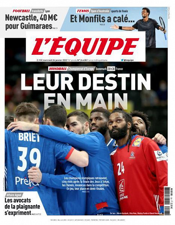 L’equipe du Mercredi 26 Janvier 2022